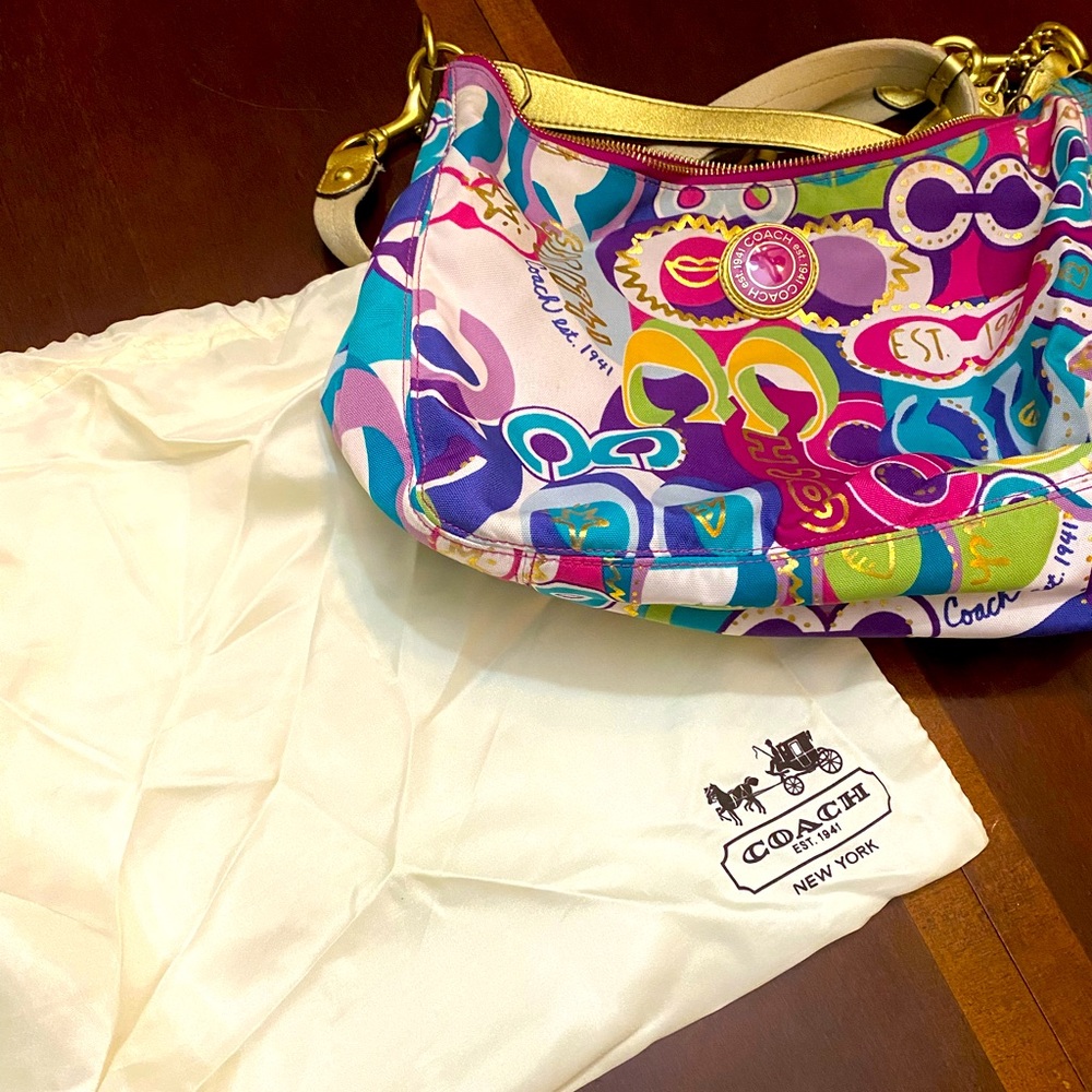 Authentic Coach multicolor Shoulder Bag